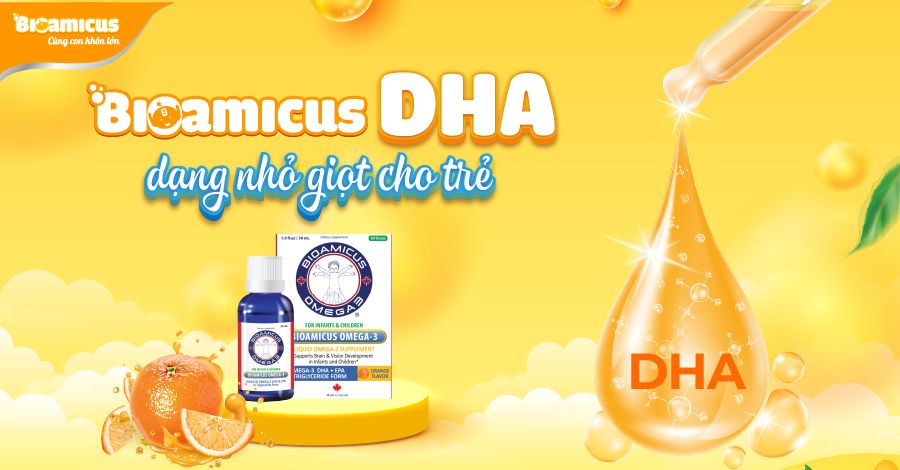 BioAmicus DHA nhỏ giọt cho bé từ sơ sinh