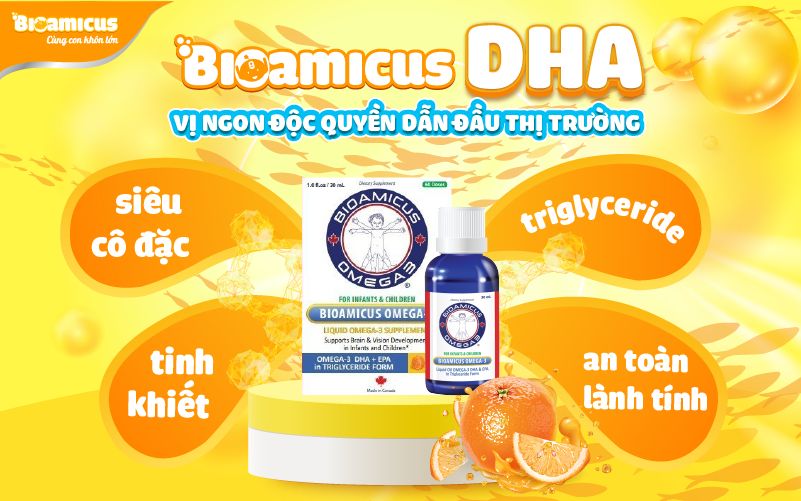 bioamicus DHA vị ngon độc quyền