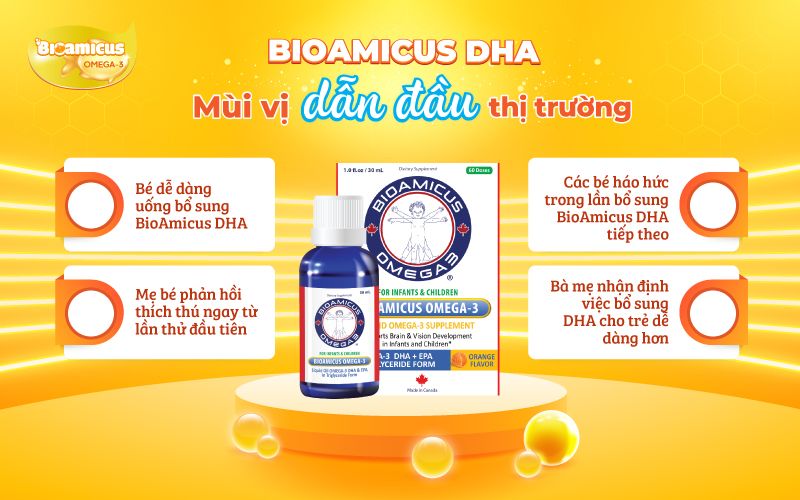 bioamicus omega-3 vị ngon độc quyền