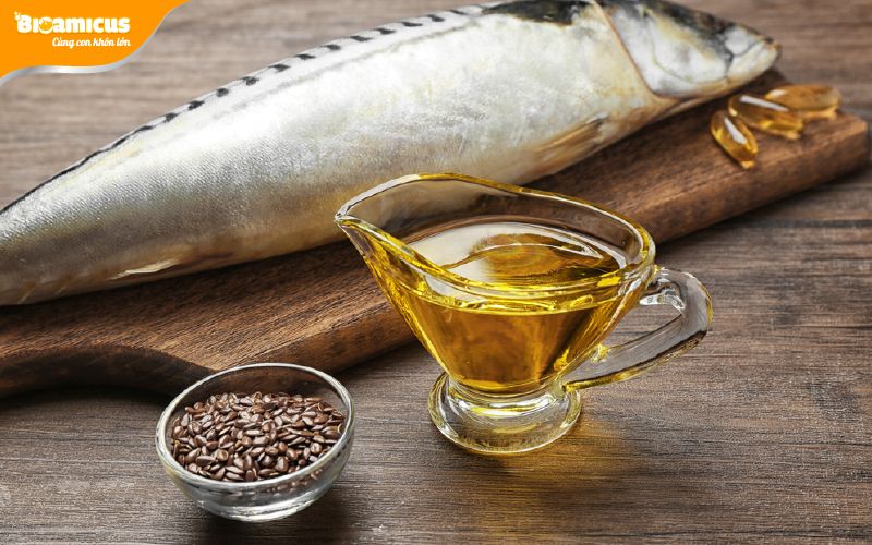 dầu omega-3 từ cá và thực vật cho trẻ