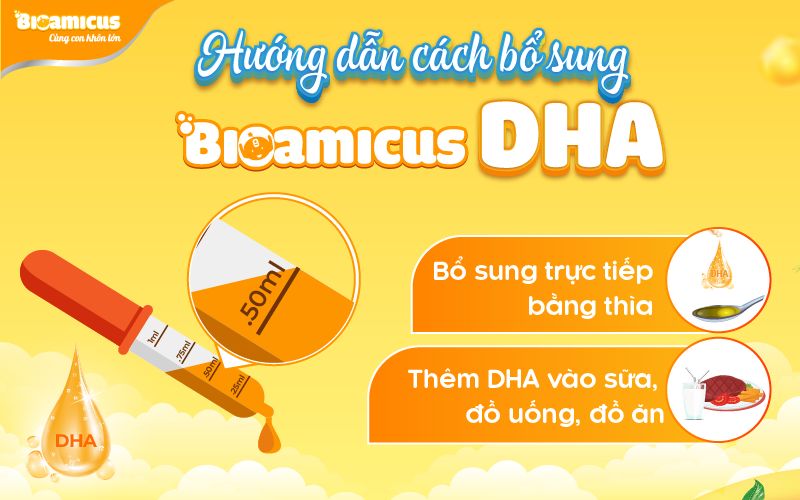 hướng dẫn sử dụng bioamicus DHA cho trẻ