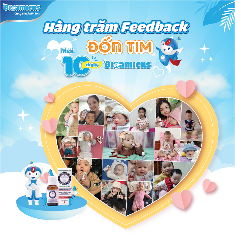 Hàng triệu bà mẹ tin dùng Men 10 chủng BioAmicus review