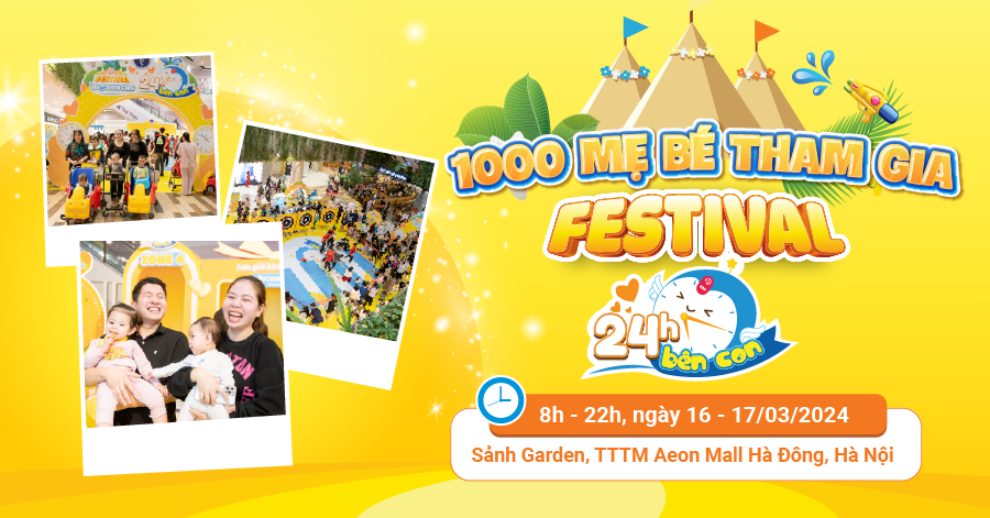 1000 cha mẹ hưởng ứng Festival "24H bên con" tại Hà Nội