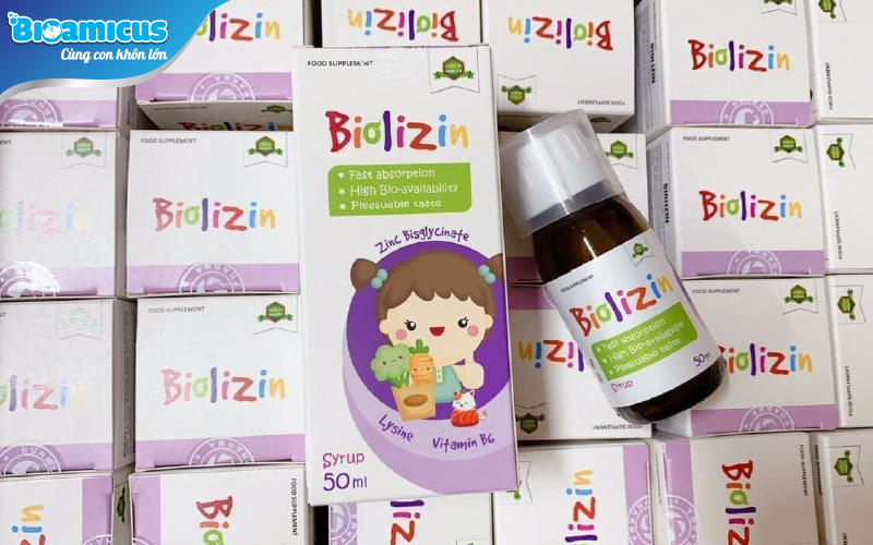 kẽm biolizin là kẽm amin hữu cơ dạng nước dễ hấp thu cho trẻ mắc chứng kém hấp thu