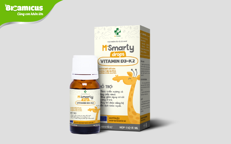 sản phẩm M'smarty vitamin d3 k2 nội địa