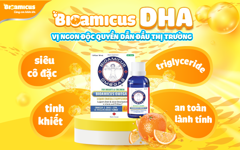 nên chọn bioamicus dha cho trẻ sáng mắt thông minh nhanh nhẹn