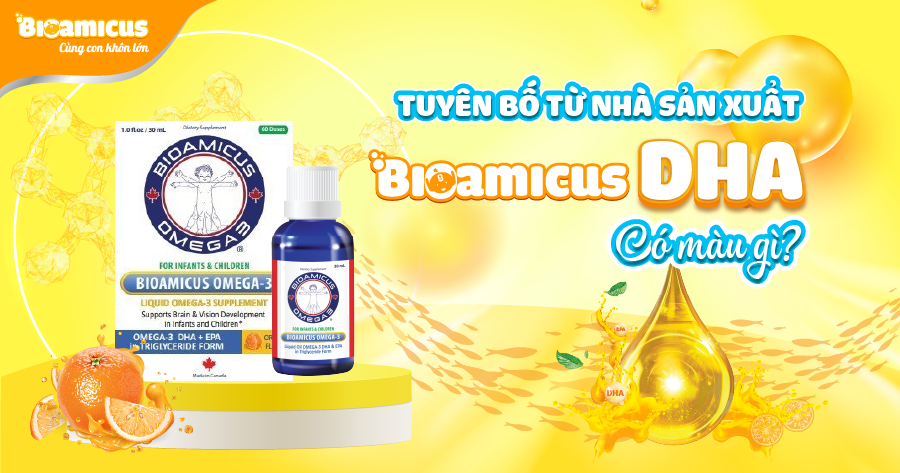 BioAmicus omega-3 DHA có màu gì