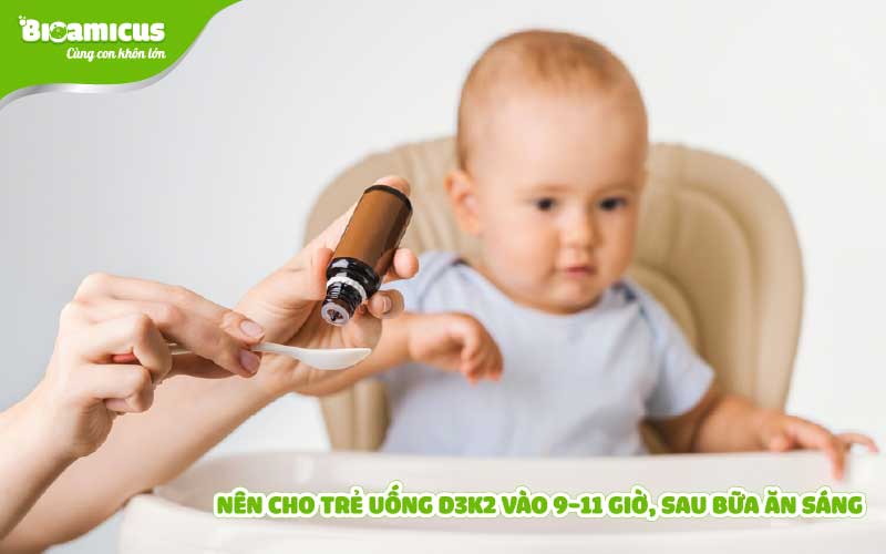 Thời điểm bổ sung D3K2 cho trẻ