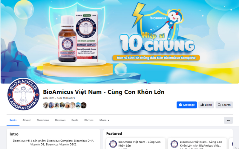 fanpage Bioamicus Việt Nam - Cùng con khôn lớn