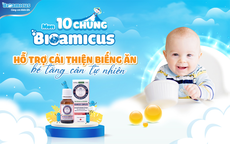 BioAmicus cải thiện biếng ăn ở trẻ