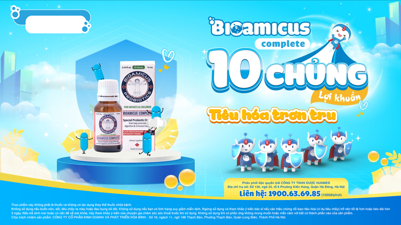 men 10 chủng BioAmicus