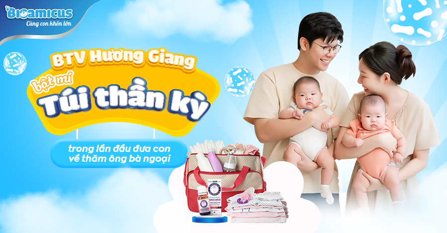 BTV Hương Giang gia đình truyền hình bật mí túi thần kỳ chăm con