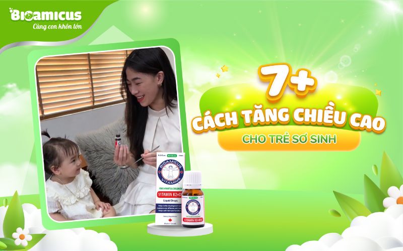 cách tăng chiều cao cho trẻ sơ sinh