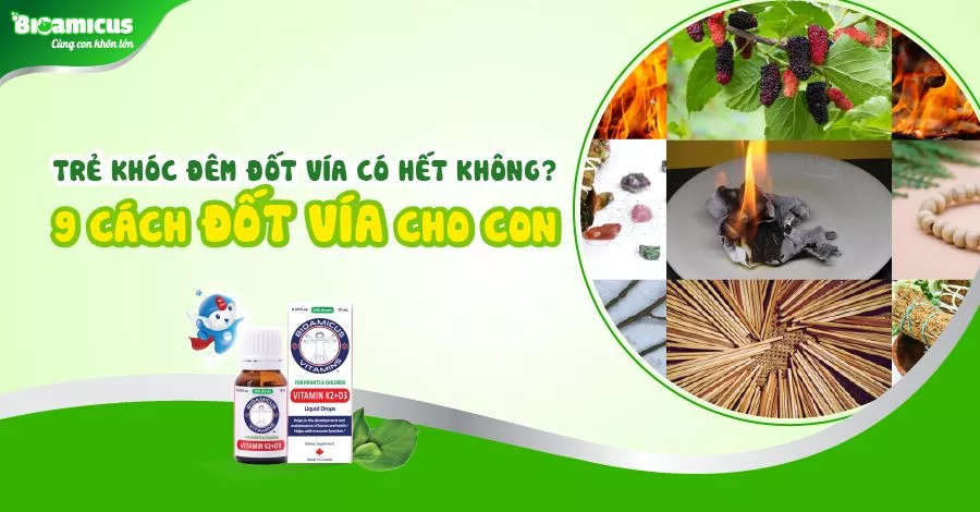 đốt vía cho trẻ khóc đêm