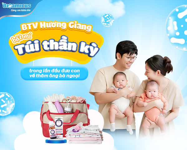 BTV Hương Giang bật mí "Túi thần kỳ" trong lần đầu cho con về thăm ông bà ngoại