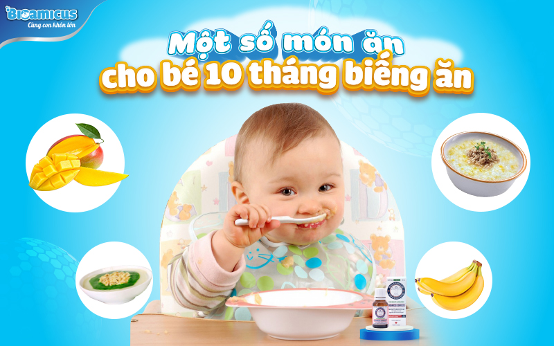 một số món ăn cho trẻ 10 tháng biếng ăn