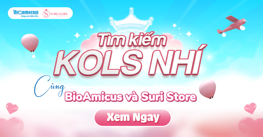 Tìm kiếm KOLs Nhí 2024 cùng BioAmicus và Suri Store