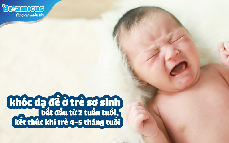 khóc dạ đề ở trẻ sơ sinh khi nào hết