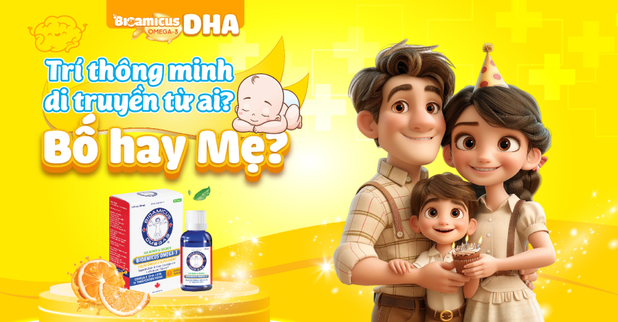 Trí thông minh di truyền từ ai? Từ bố hay từ mẹ?