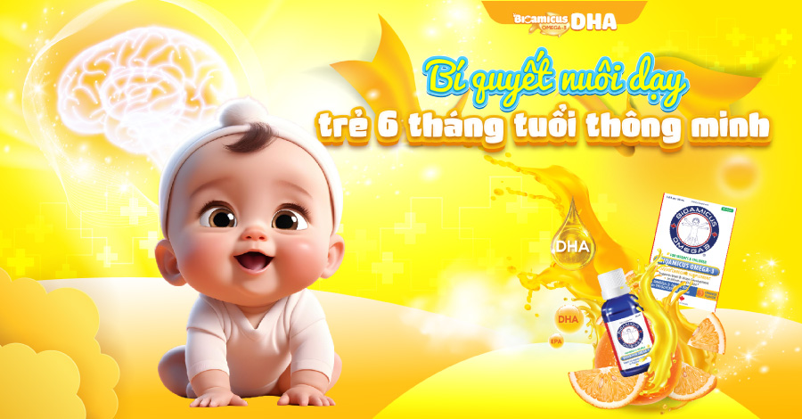 Bí quyết nuôi dạy trẻ 6 tháng tuổi thông minh