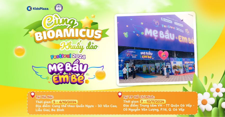 BioAmicus đồng hành cùng KidsPlaza tại Festival MẸ BẦU VÀ EM BÉ 2024