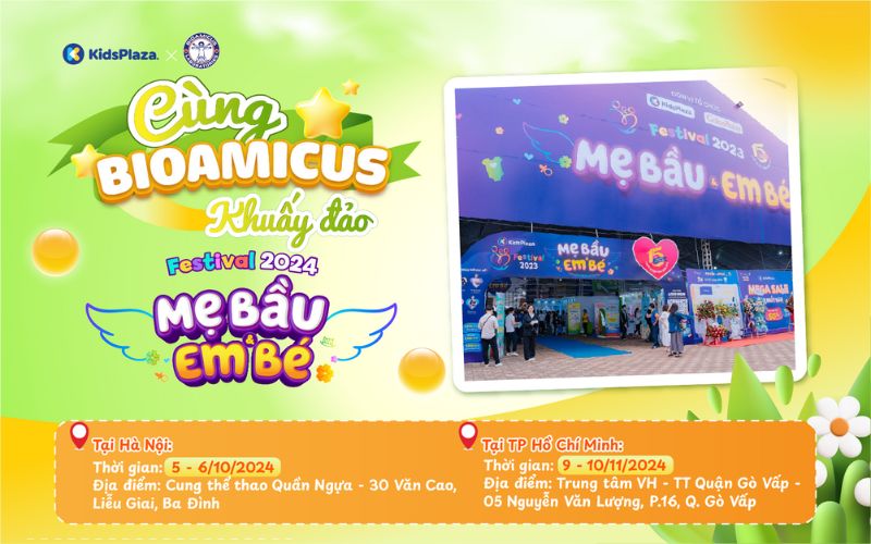 bioamicus khuấy đảo festival mẹ bầu và em bé 2024