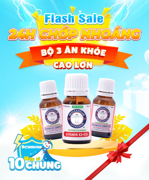 Flash sale 24H CHỚP NHOÁNG - Bộ Ba Ăn Khỏe - Cao Lớn