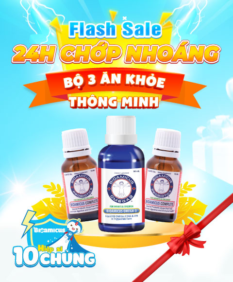 Flash sale 24H CHỚP NHOÁNG - Bộ Ba Ăn Khỏe - Thông Minh