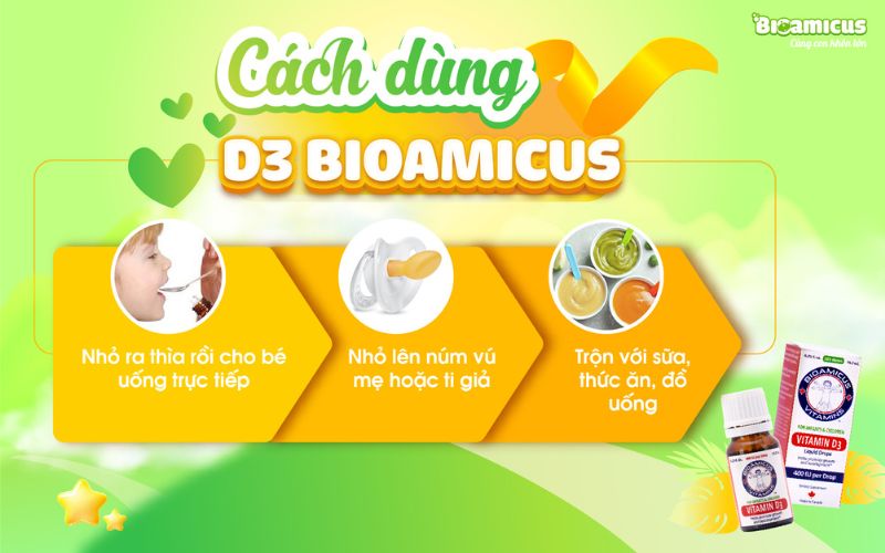 cách dùng d3 thuần bioamicus