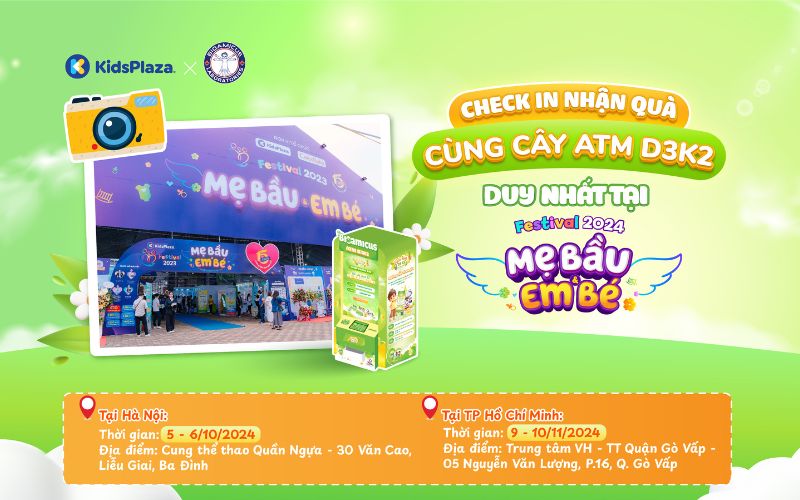 check in nhận quà tại cây ATM D3K2