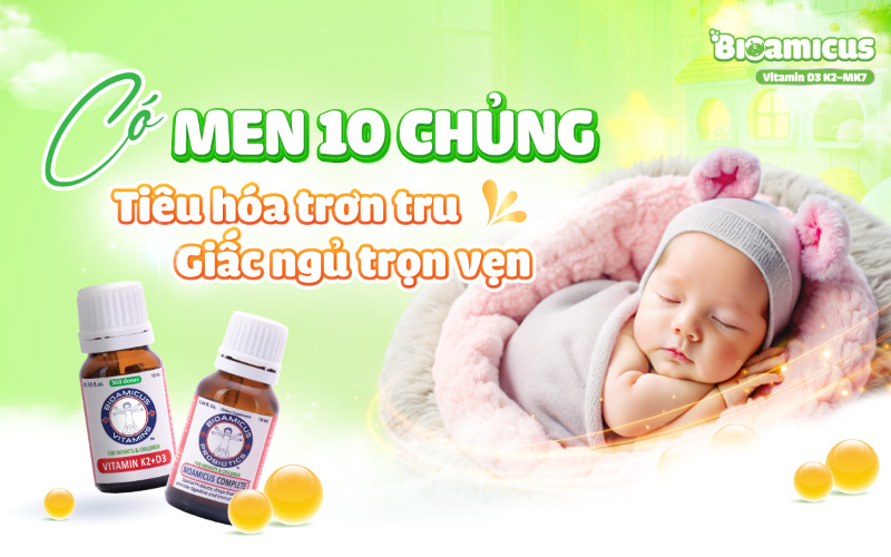 có men 10 chủng tiêu hóa trơn tru giấc ngủ trọn vẹn