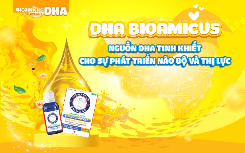 dha bioamicus - DHA tinh khiết cho bé thông minh