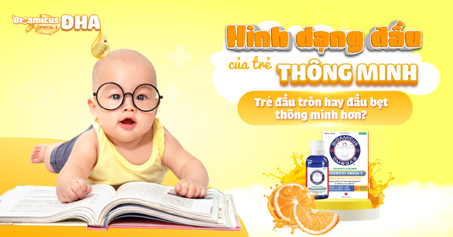 hình dạng đầu của trẻ thông minh