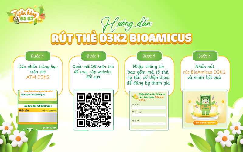 Hướng dẫn rút thể ATM D3K2 BioAmicus