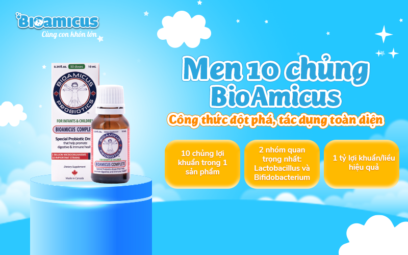 Men vi sinh 10 chủng BioAmicus