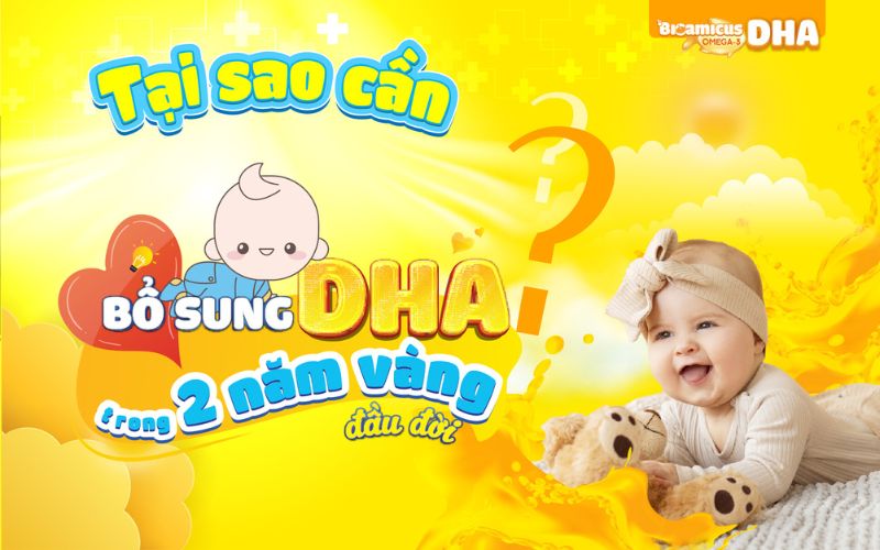 tại sao nên bổ sung dha cho bé trong 2 năm vàng đầu đời