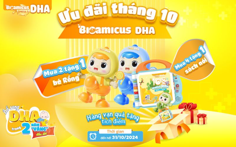 mua dha bioamicus nhận quà siêu khủng