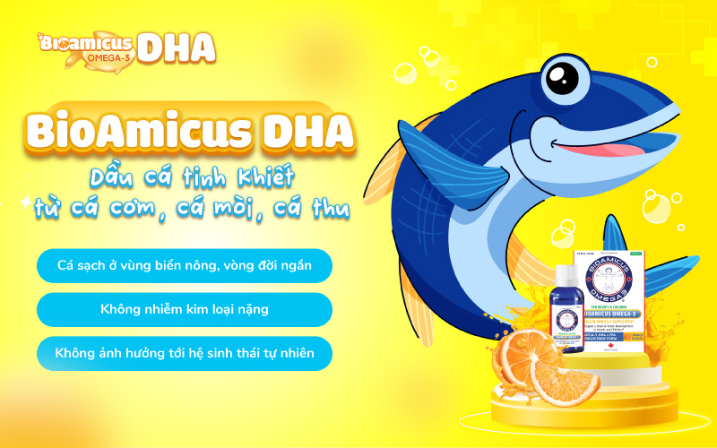 BioAmicus DHA - Dầu omega-3 từ cá