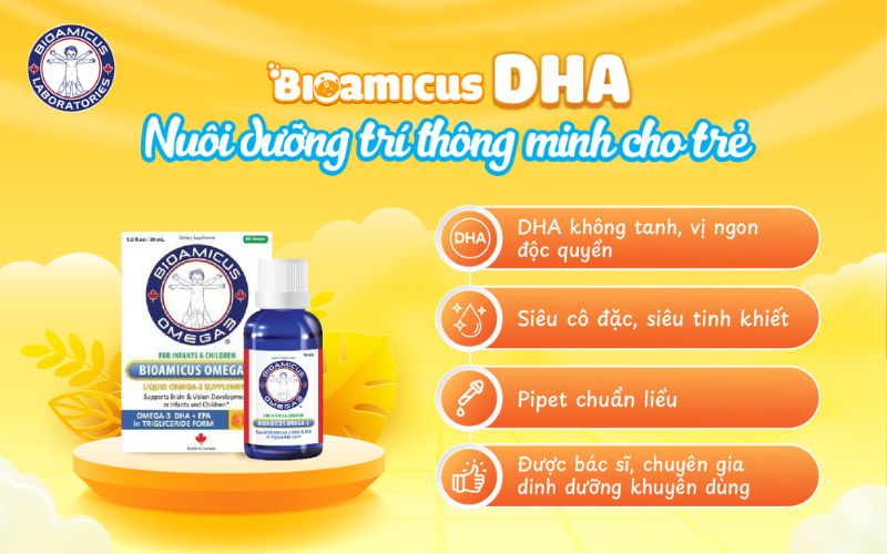 bioamicus dha giúp nuôi dưỡng trí thông minh cho trẻ