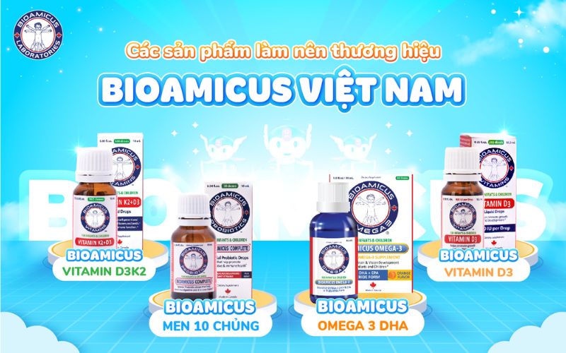 các sản phẩm làm nên thương hiệu bioamicus việt nam