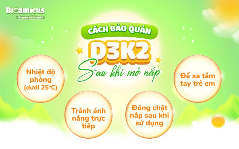 cách bảo quản d3k2 sau mở nắp