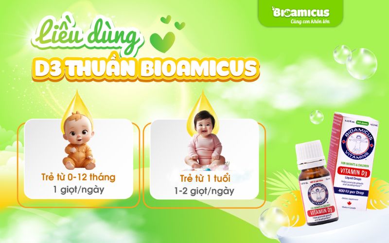 liều dùng d3 thuần bioamicus