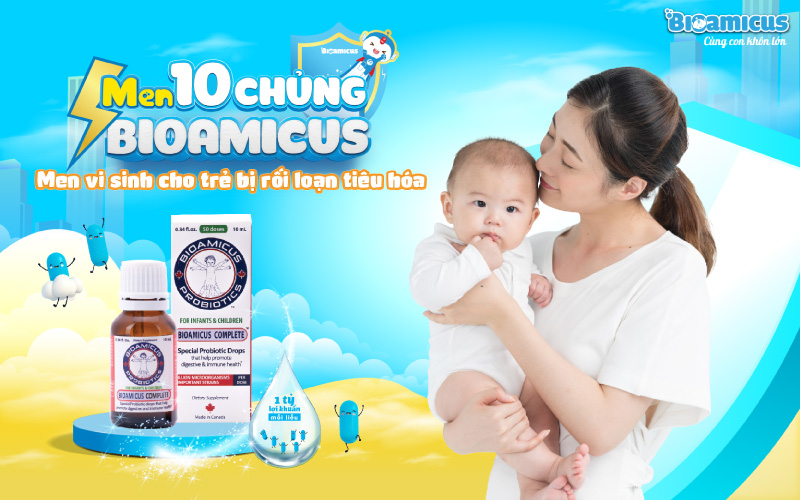 Men 10 chủng - men vi sinh cho trẻ bị rối loạn tiêu hóa