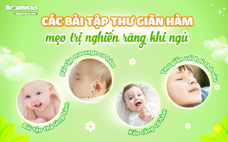 bài tập thư giãn hàm trị nghiến răng cho trẻ