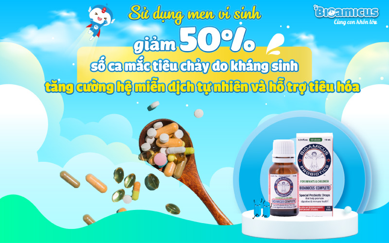 sử dụng men vi sinh khi dùng kháng sinh