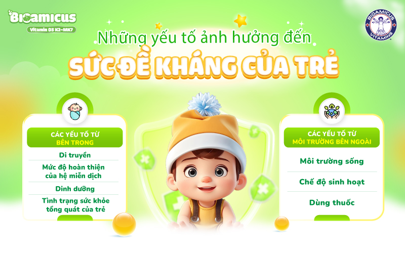 các yếu tố ảnh hưởng đến sức khỏe của trẻ