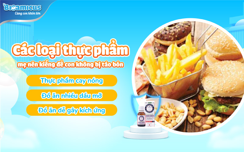 các loại thực phẩm mẹ nên kiêng