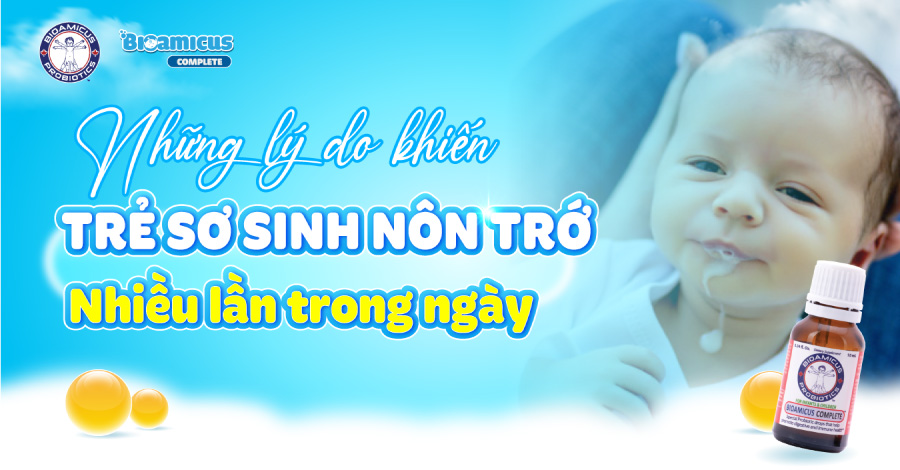 10 lý do khiến bé nôn trớ nhiều lần trong ngày