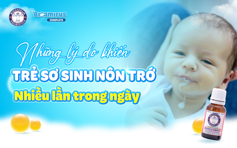 lý do trẻ nôn trớ nhiều lần trong ngày