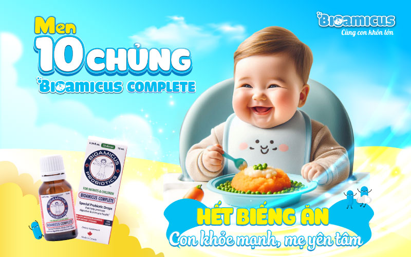 Men 10 chủng BioAmicus - hỗ trợ bé ăn ngon